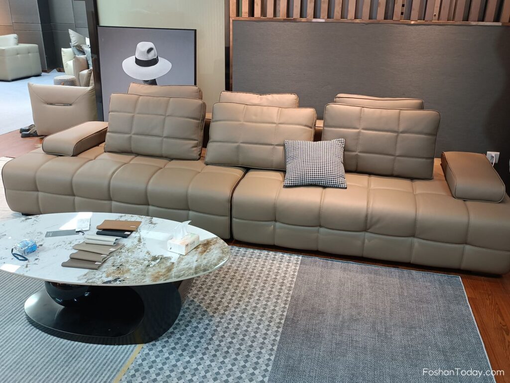 A Journey to a Leather Sofa Showroom at Foshan Furniture Market