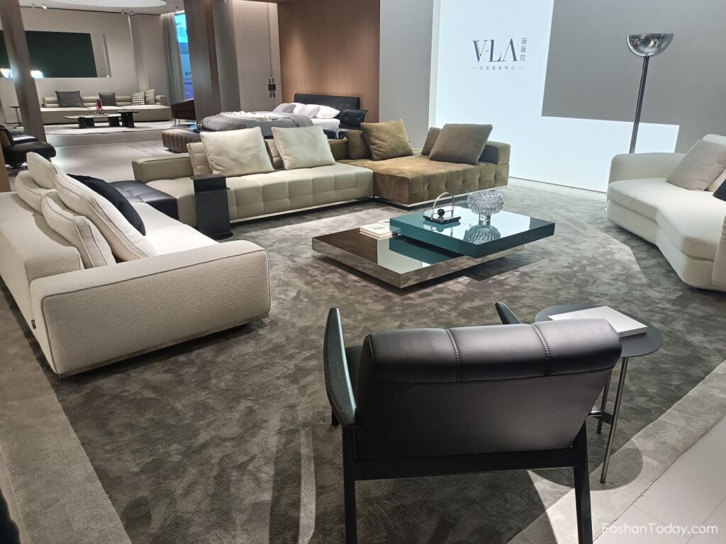 An Upholstered Furniture supplier in Foshan Red Star Macalline Market