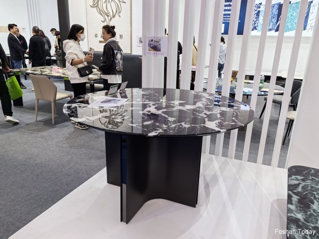 Marble top Dining table at Dongguan Furniture Fair 2024