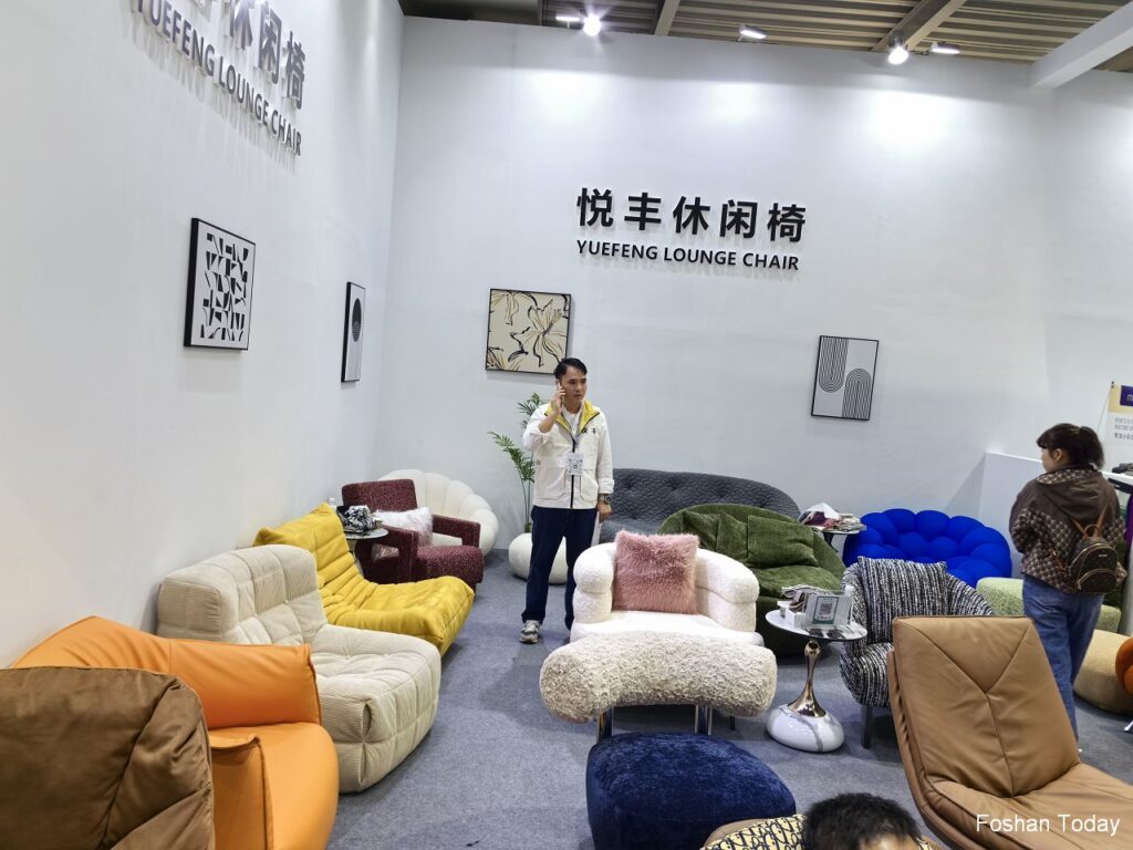 Accent Chair showroom at Dongguan Furniture Fair 2024