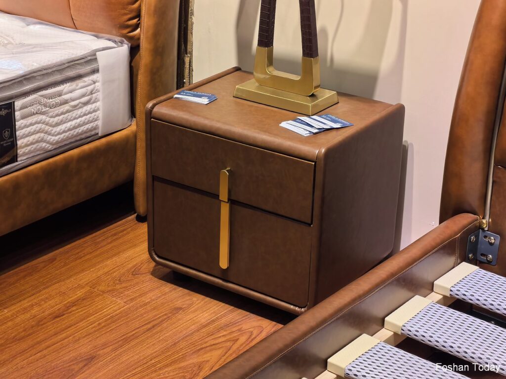 brown nightstand at Dongguan Furniture Fair 2024