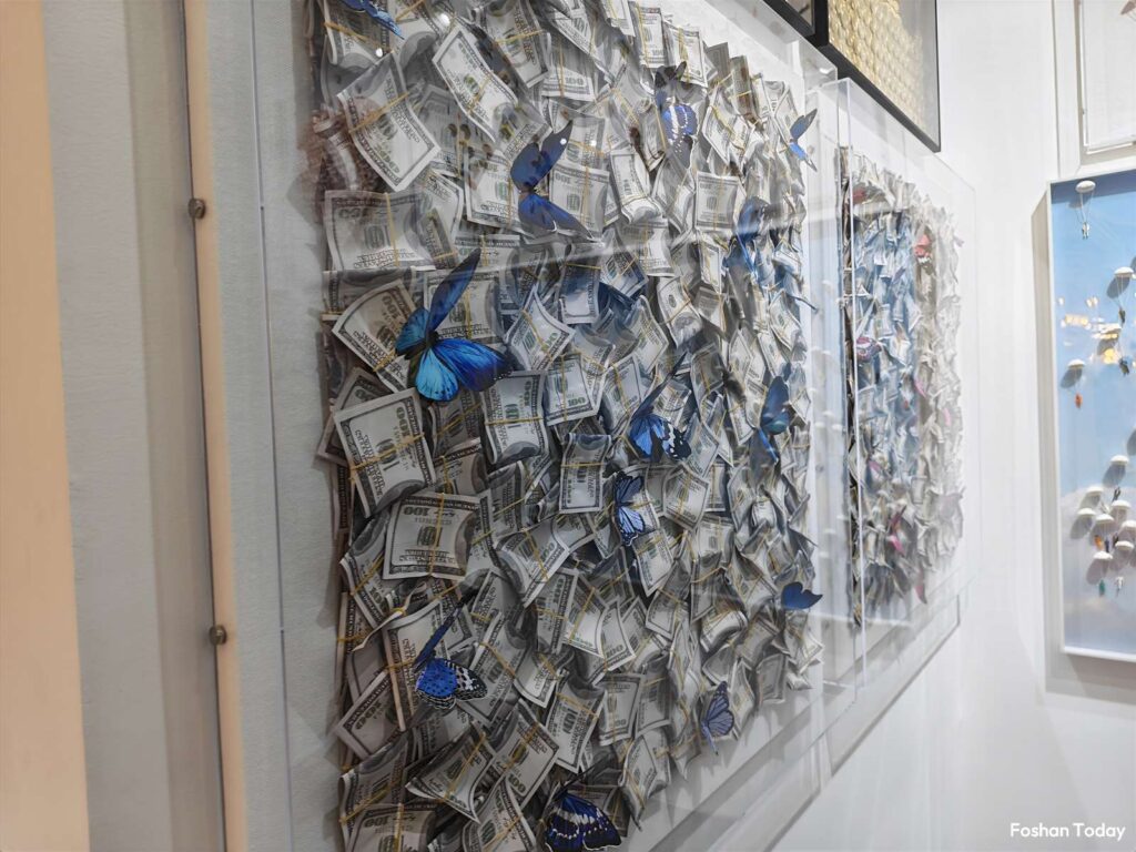 dollar-paper-wall-art-installation