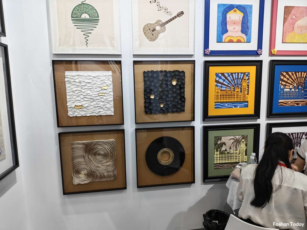framed-mixed-material-artworks