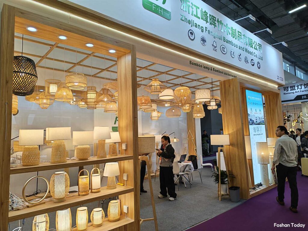 woven-bamboo-lighting-booth-ciff-guangzhou